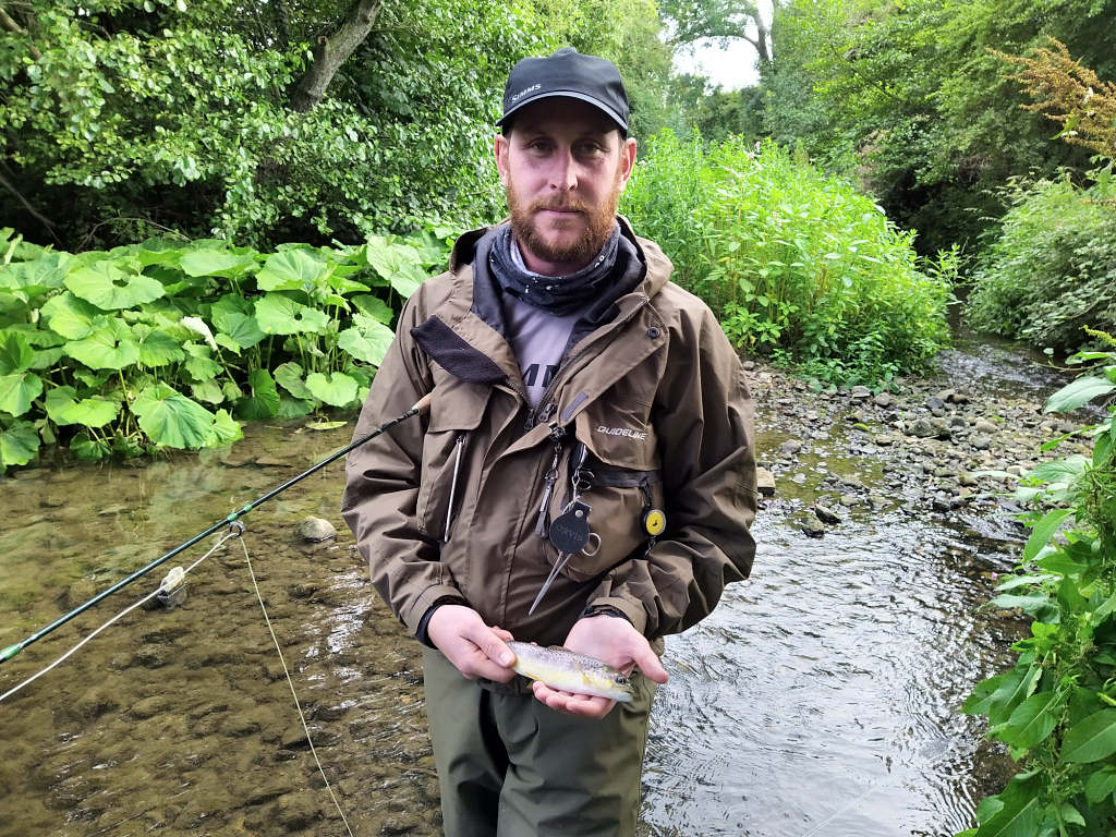 Photo of the first trout from the weir in many years